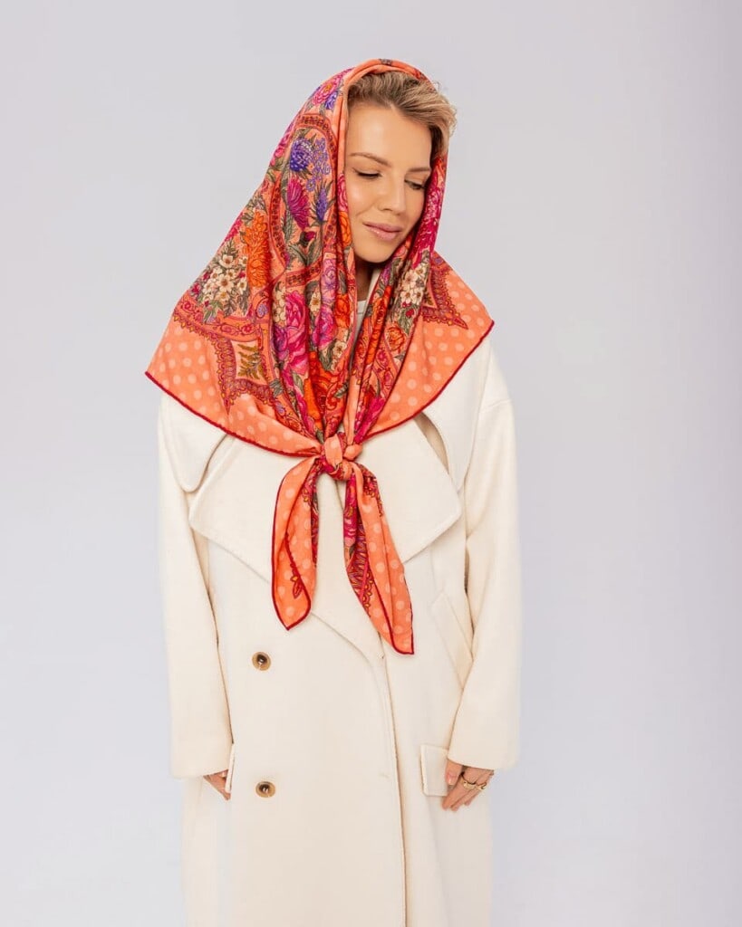 chusta welniano jedwabna dwustronna rantuch spadiora 8