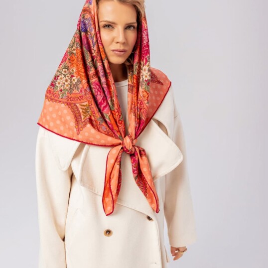 chusta welniano jedwabna dwustronna rantuch spadiora 12