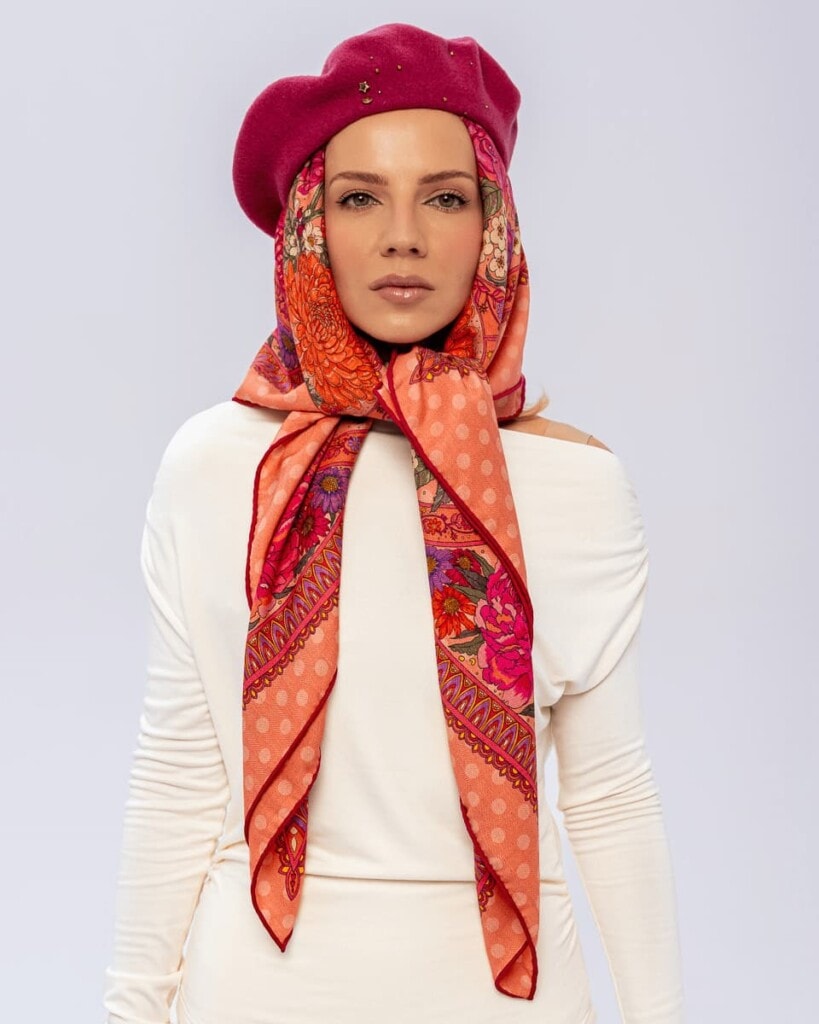 chusta welniano jedwabna dwustronna rantuch spadiora 5