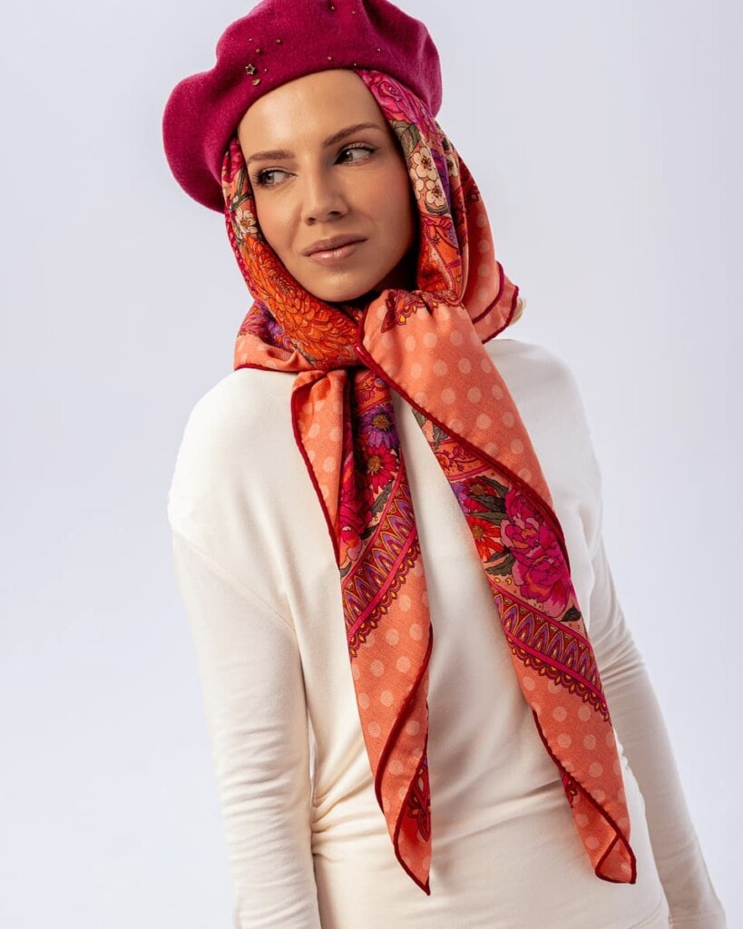 chusta welniano jedwabna dwustronna rantuch spadiora 6