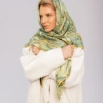 chusta welniano jedwabna dwustronna kintsugi spadiora 13