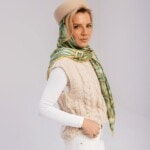 chusta welniano jedwabna dwustronna kintsugi spadiora 2