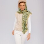 chusta welniano jedwabna dwustronna kintsugi spadiora 4