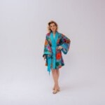 jedwabne kimono kwiaty podwodne spadiora 2