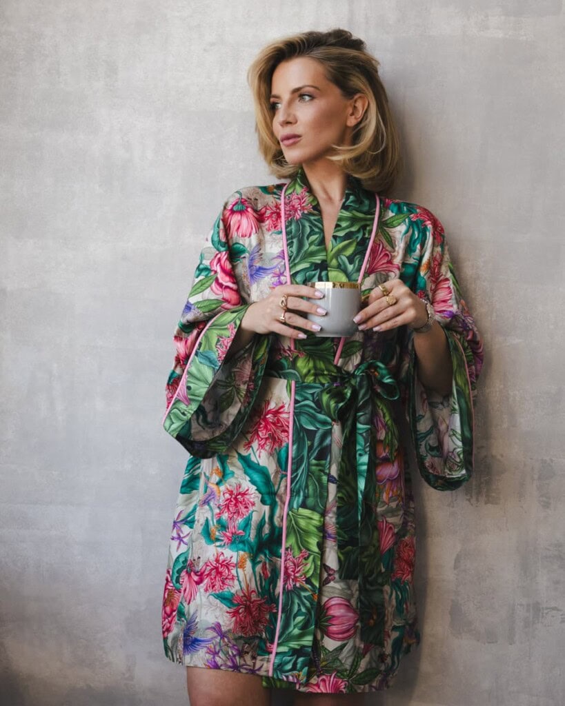 jedwabne kimono pomander spadiora