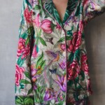 jedwabna satynowa pizama vesperto pomander z dlugim rekawem i szortami spadiora 2