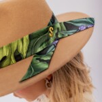 kapelusz damski bando z jedwabna szarfa bez spadiora 5