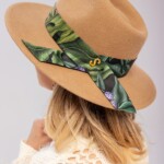 kapelusz damski bando z jedwabna szarfa bez spadiora 6