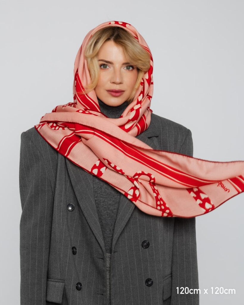 chusta welniano jedwabna dwustronna zwiaz mnie spadiora 3