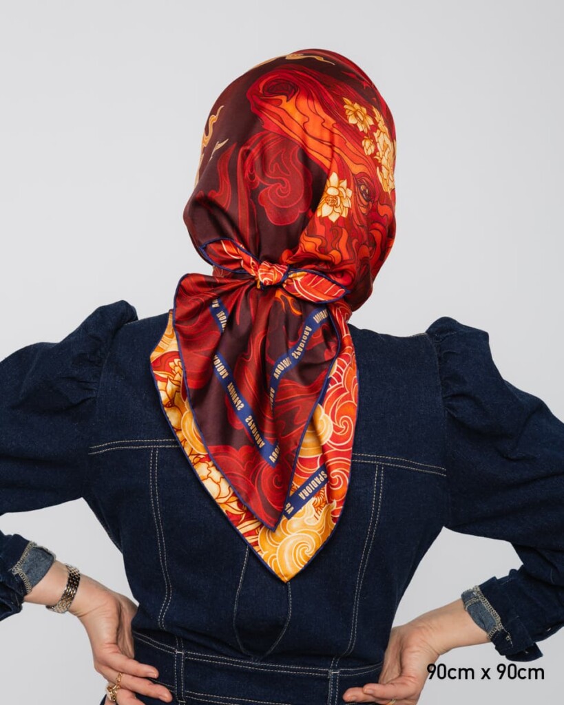 apaszka jedwabna dwustronna rok ognistego konia spadiora 2