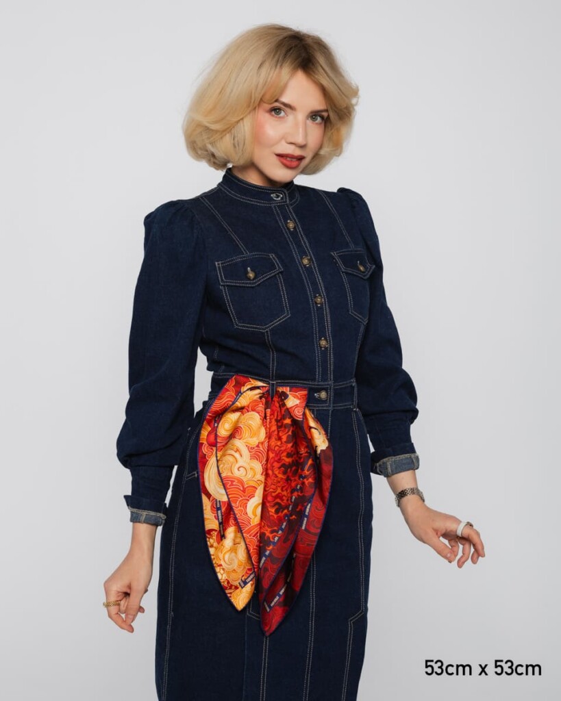 apaszka jedwabna dwustronna rok ognistego konia spadiora 3