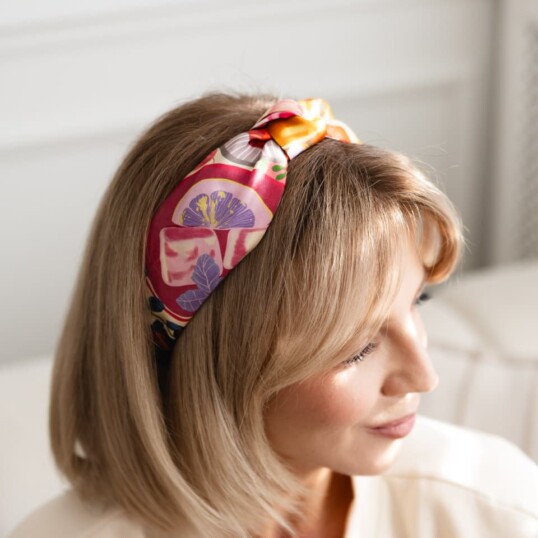 jedwabna opaska do wlosow z supelkiem frykasy spadiora 1