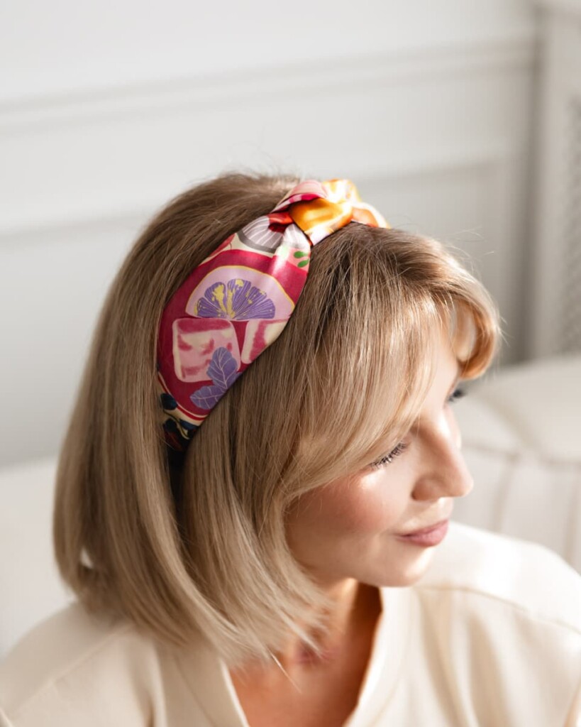 jedwabna opaska do wlosow z supelkiem frykasy spadiora 1