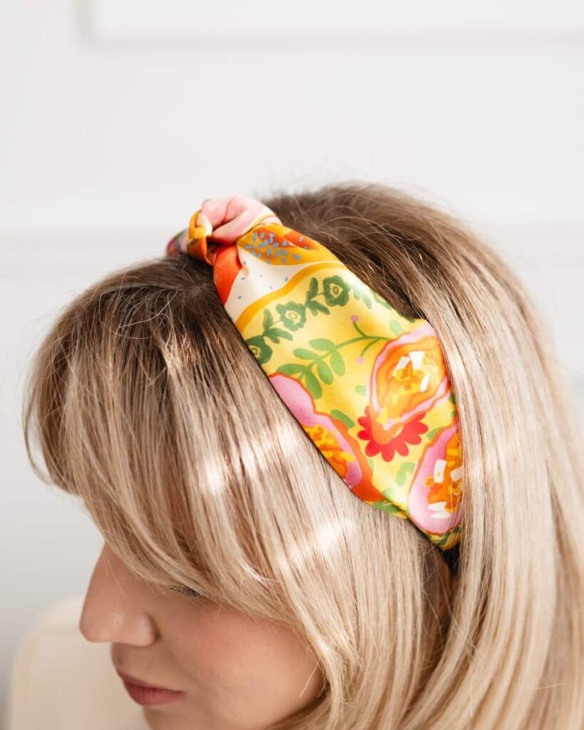 jedwabna opaska do wlosow z supelkiem frykasy spadiora 3