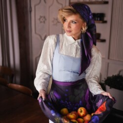 apaszka jedwabna dwustronna powidla spadiora 1