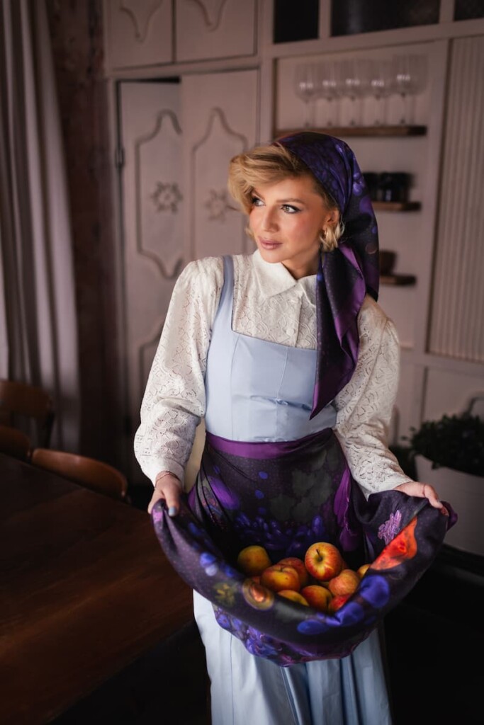 apaszka jedwabna dwustronna powidla spadiora 1