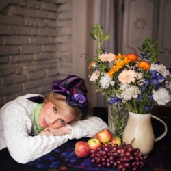 chusta welniano jedwabna powidla spadiora 4