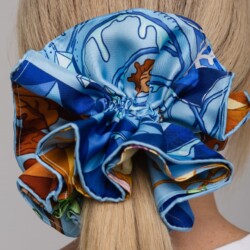 jedwabna gumka scrunchie ornamilo wiosenka spadiora 1