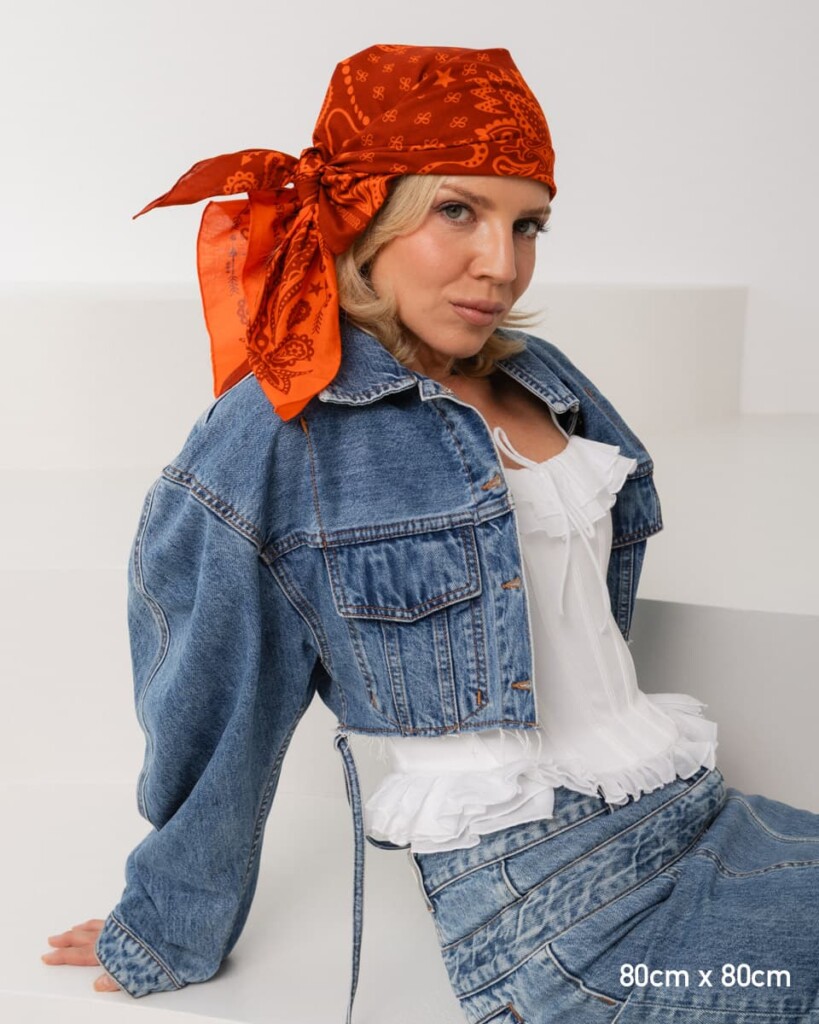 bandana rodeo czerwien spadiora 8