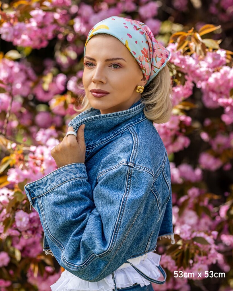 apaszka jedwabna dwustronna sakura w swietle dnia spadiora 10