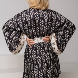 jedwabne kimono zebra spadiora