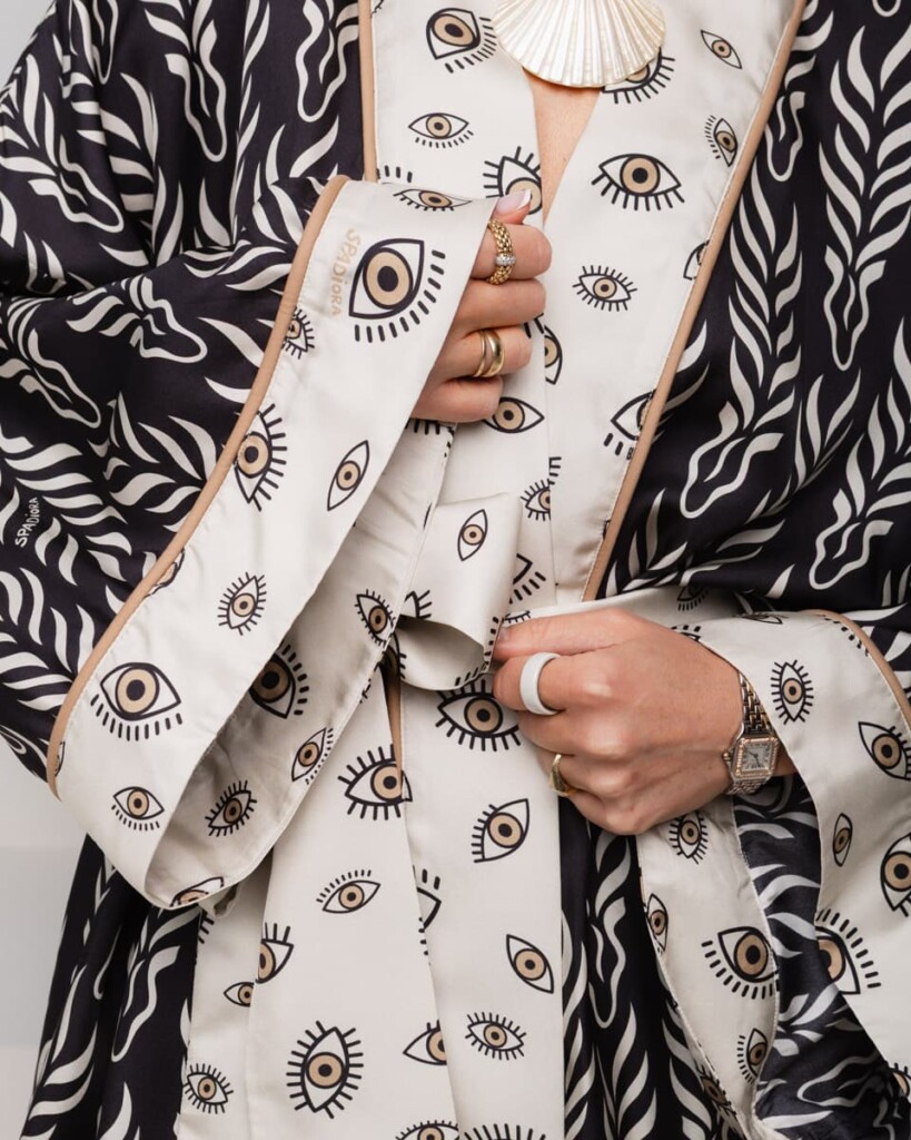 jedwabne kimono zebra spadiora 3