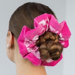 gumka scrunchie tola szypulka rozowa spadiora