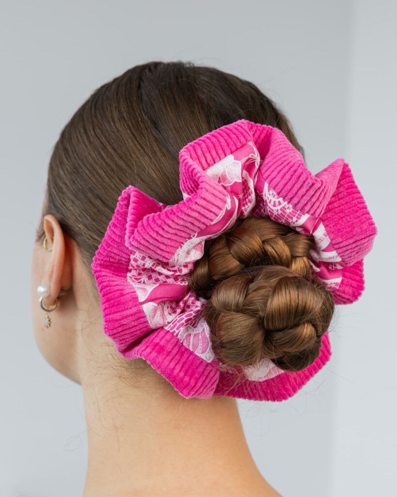 gumka scrunchie tola szypulka rozowa spadiora